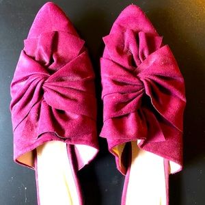 MIA burgundy loafer mule
